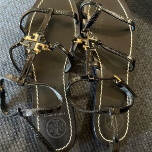 Tory Burch Gladiator Black Sandals